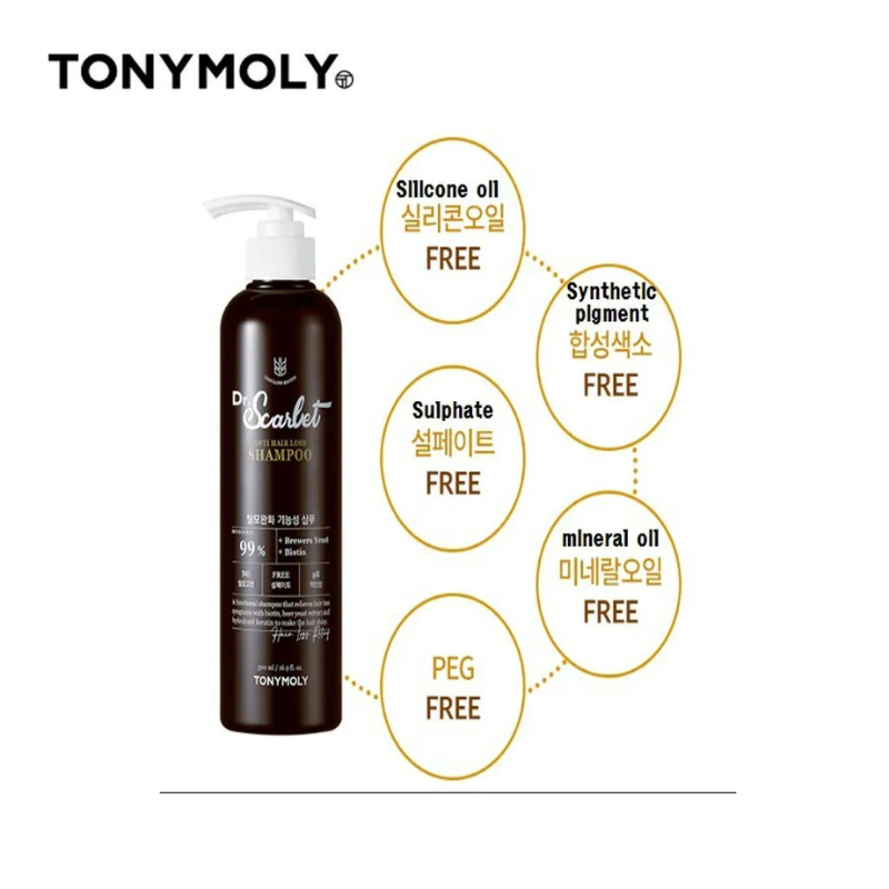 TONY MOLY DR.SCARLET Biotension Anti Hair Loss Shampoo