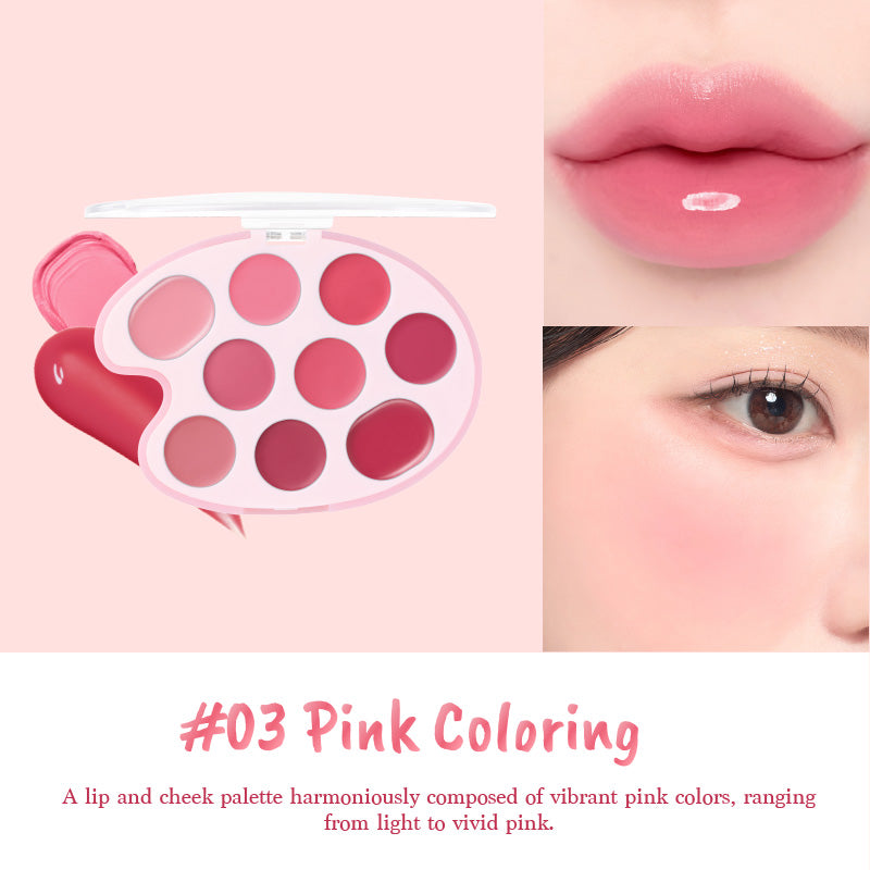 DASIQUE Mood Painting Lip & Cheek Palette [Color Painting Collection] - 4 Colors to Choose