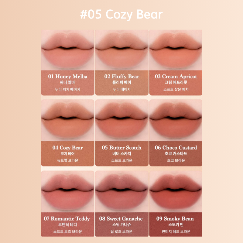 DASIQUE Mood Painting Lip & Cheek Palette [My Bear Collection] - 2 Color to Choose