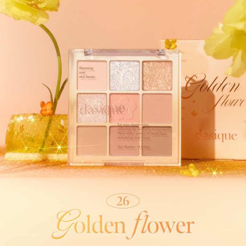 DASIQUE Shadow Palette [Golden Flower Collection] #26 Golden Flower