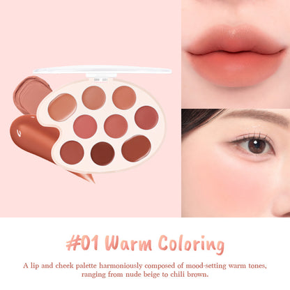 DASIQUE Mood Painting Lip & Cheek Palette [Color Painting Collection] - 4 Colors to Choose