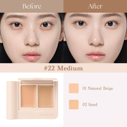 DASIQUE Pro Cover Dual Concealer Palette - 4 Color to Choose