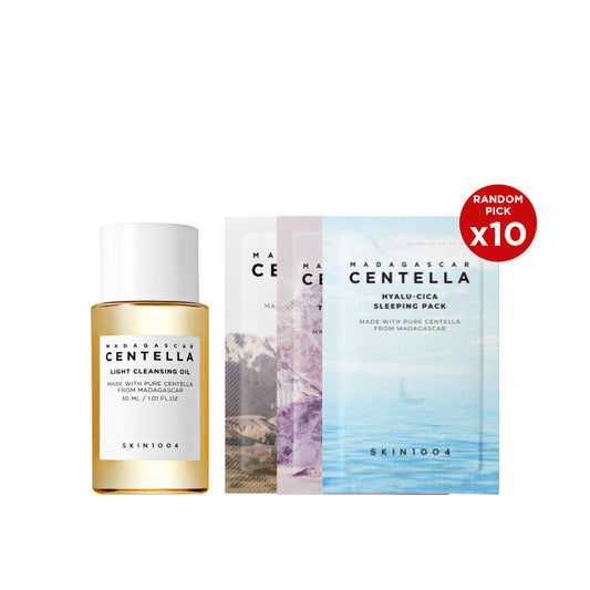 [FREE GIFT] SKIN1004 Madagascar Centella Light Cleansing Oil 30ml + Skin1004 Sachets x10