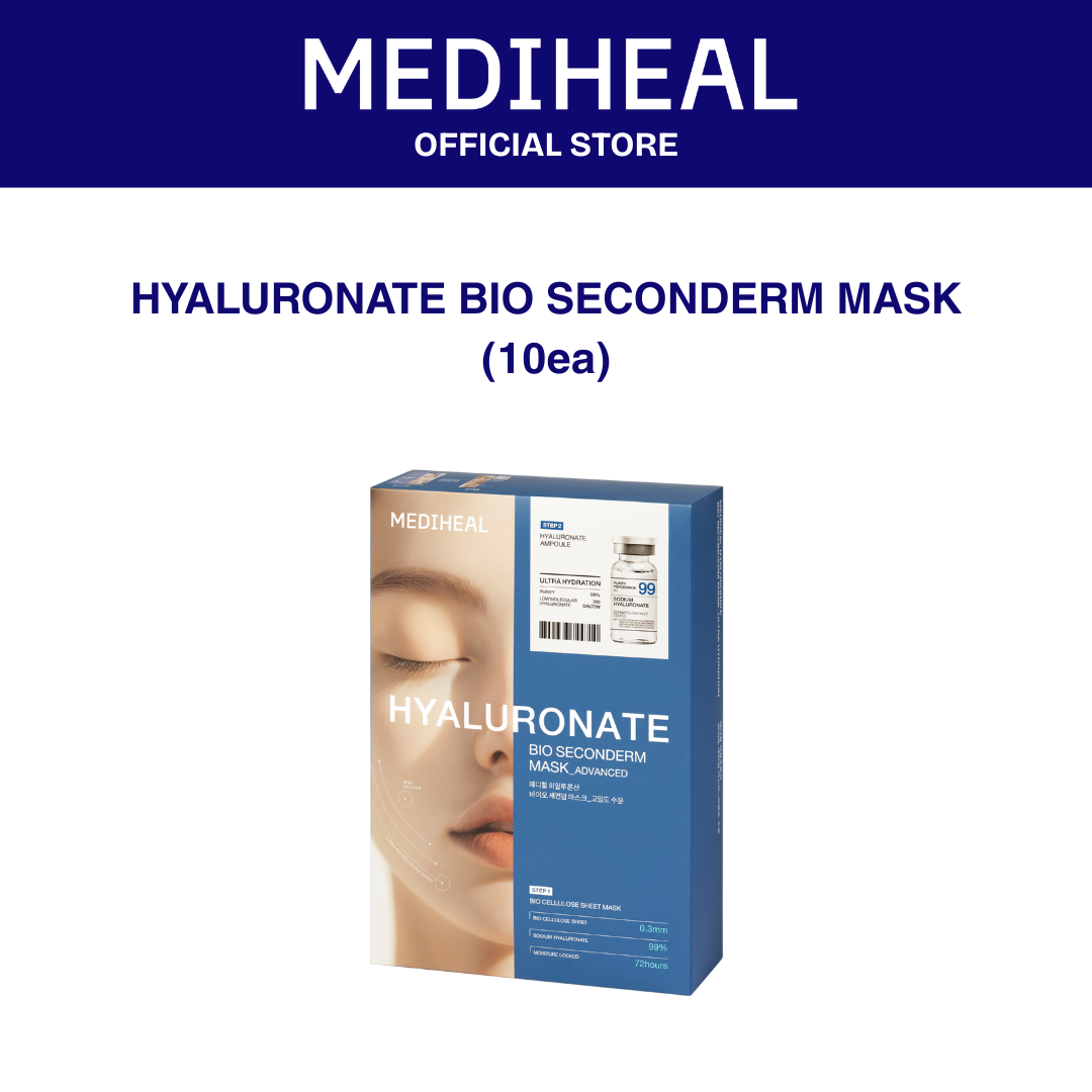 MEDIHEAL Hyaluronate Bio Seconderm Mask Ultra Hydration 10ea (AD)