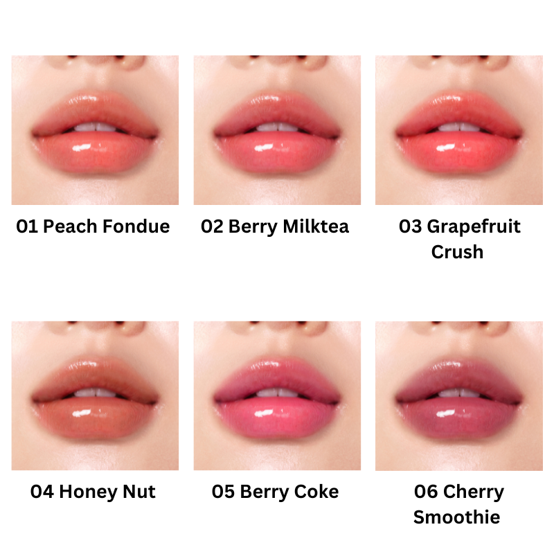 PERIPERA Heart Jam Glow Lip - 6 Colors to Choose