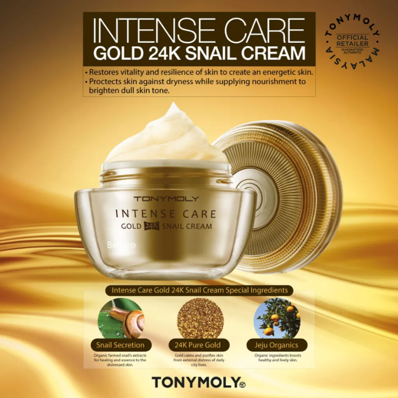 TONY MOLY Intense Care Gold 24K Snail Cream