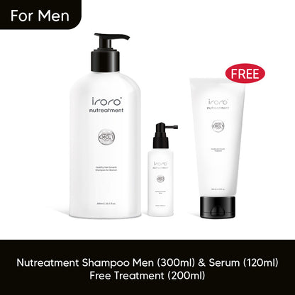 Iroro Nutreatment Shampoo (300ml) & Serum (120ml) FREE Treatment (200ml)