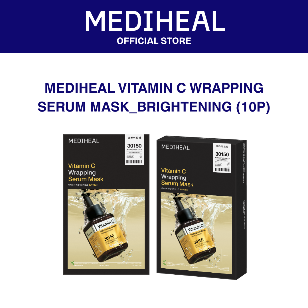 MEDIHEAL VITAMIN C WRAPPING SERUM MASK_BRIGHTENING (10P)
