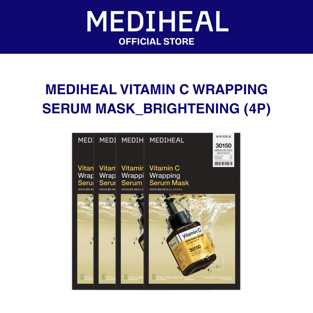 MEDIHEAL VITAMIN C WRAPPING SERUM MASK_BRIGHTENING (4P)