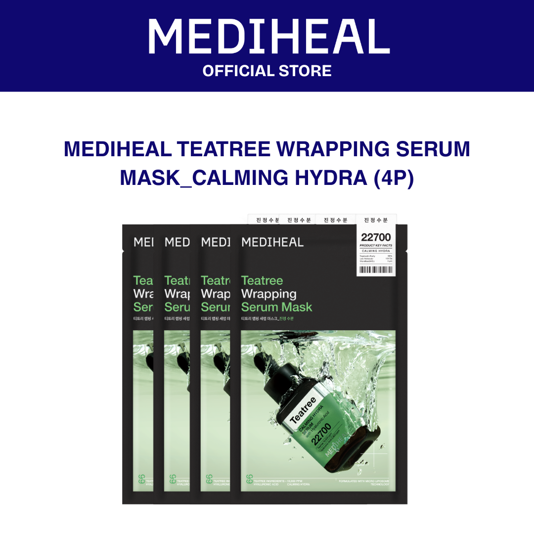 MEDIHEAL TEATREE WRAPPING SERUM MASK_CALMING HYDRA (4P)