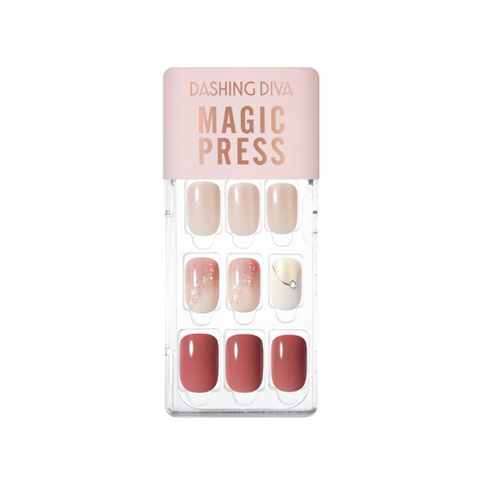 DASHING DIVA Magic Press Regular Round Mani Peony Blossom MDR3F014RR