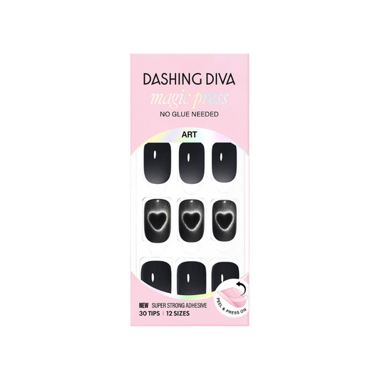 DASHING DIVA Magic Press Regular Round Mani Heart Wave MDR4F013RR