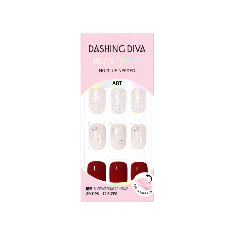 DASHING DIVA Magic Press Regular Round Mani Starburst MDR4F015RR