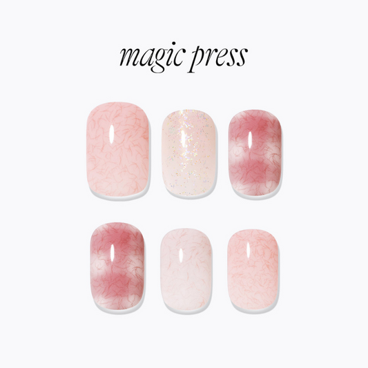 DASHING DIVA Magic Press Regular Round Mani Angora Check MDR4F017RR