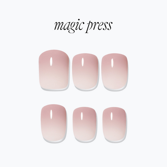 DASHING DIVA Magic Press Short Square Mani Bare Lavender MDR4F025SS