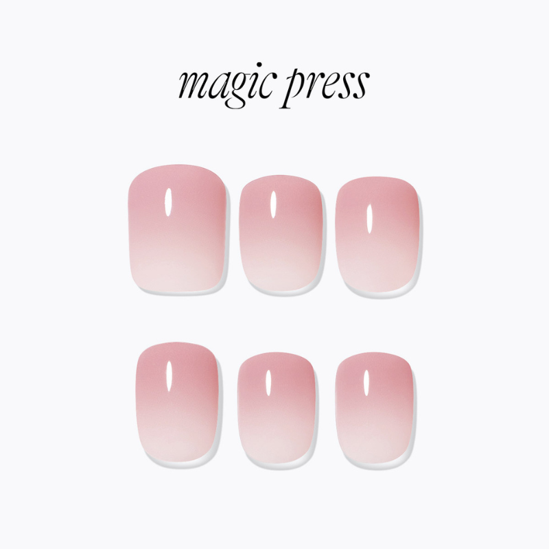 DASHING DIVA Magic Press Short Square Mani Bare Pink MDR4F026SS