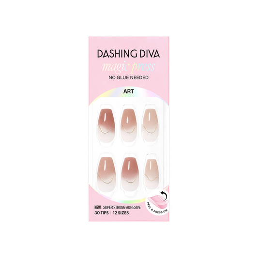 DASHING DIVA Magic Press Coffin Mani Melting Caramel MDR4F027CF