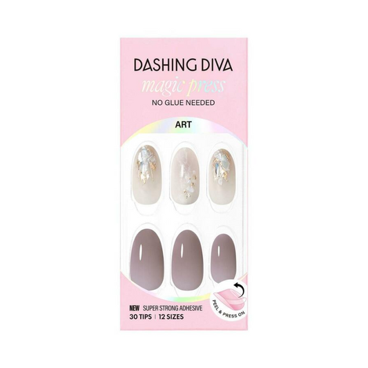 DASHING DIVA Magic Press Almond Mani Smoky Quartz MDR4P034AL