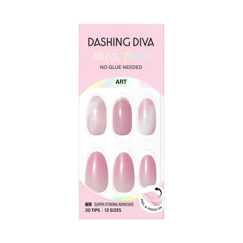 DASHING DIVA Magic Press Almond Mani Blushing Marble MDR4P035AL