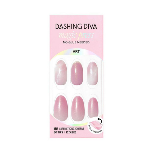 DASHING DIVA Magic Press Almond Mani Blushing Marble MDR4P035AL