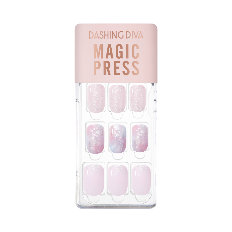 DASHING DIVA Magic Press Regular Round Mani Dreamy Marble MDR4P042RR