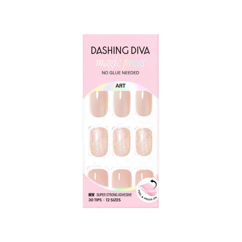 DASHING DIVA Magic Press Regular Round Mani Silky Blush MDR4S007RR