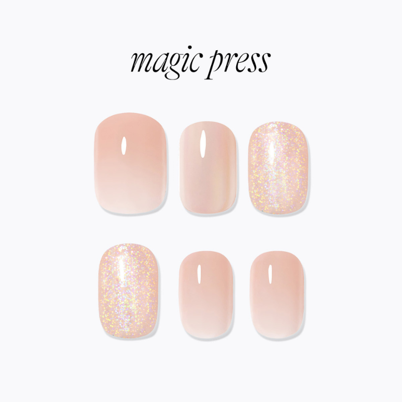 DASHING DIVA Magic Press Regular Round Mani Silky Blush MDR4S007RR