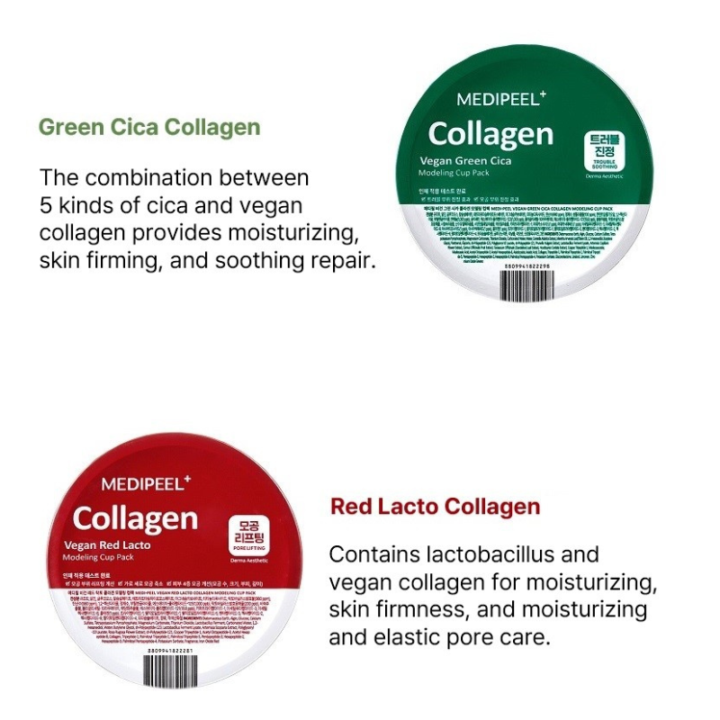 MEDI-PEEL Vegan Collagen Modeling Cup Pack - 4 Types to Choose