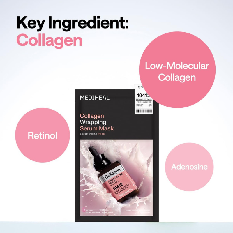 Mediheal Collagen Wrapping Serum Mask Calming Hydra - 1ea