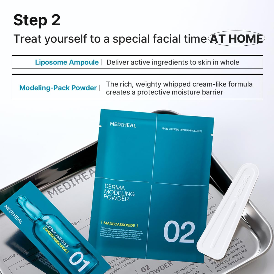 MEDIHEAL DERMA MODELING PACK  5X MEGA SET [MADECASSOSIDE BLEMISH]