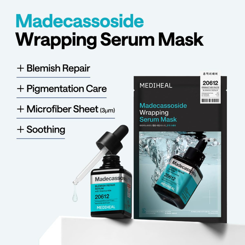 Mediheal Madecassoside Wrapping Serum Mask Blemish Repair - 1ea