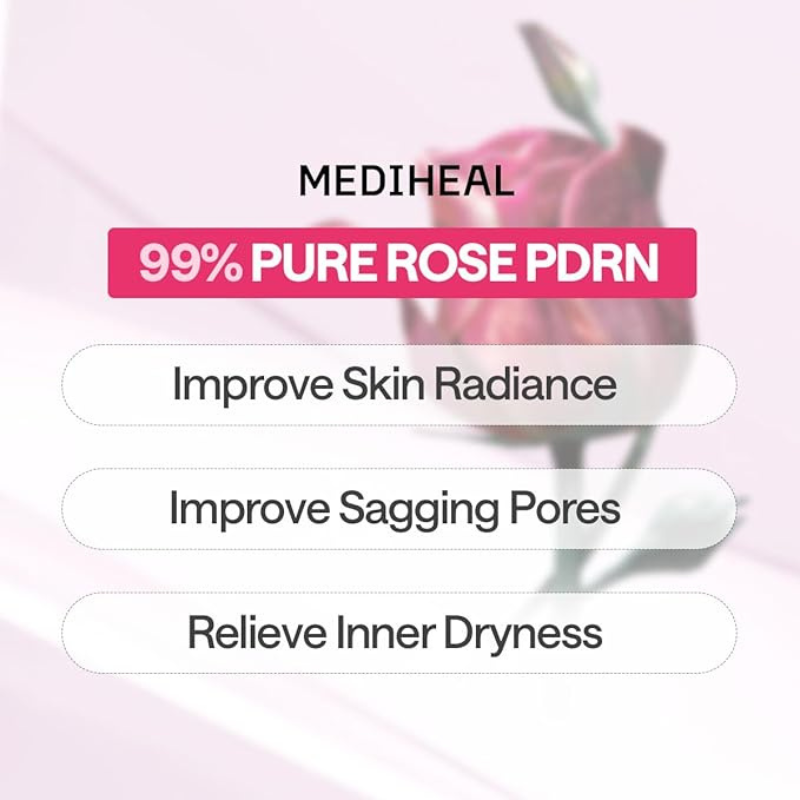 [Opening Promo] Mediheal Rose PDRN Essential Mask Healthy Glow (10ea)