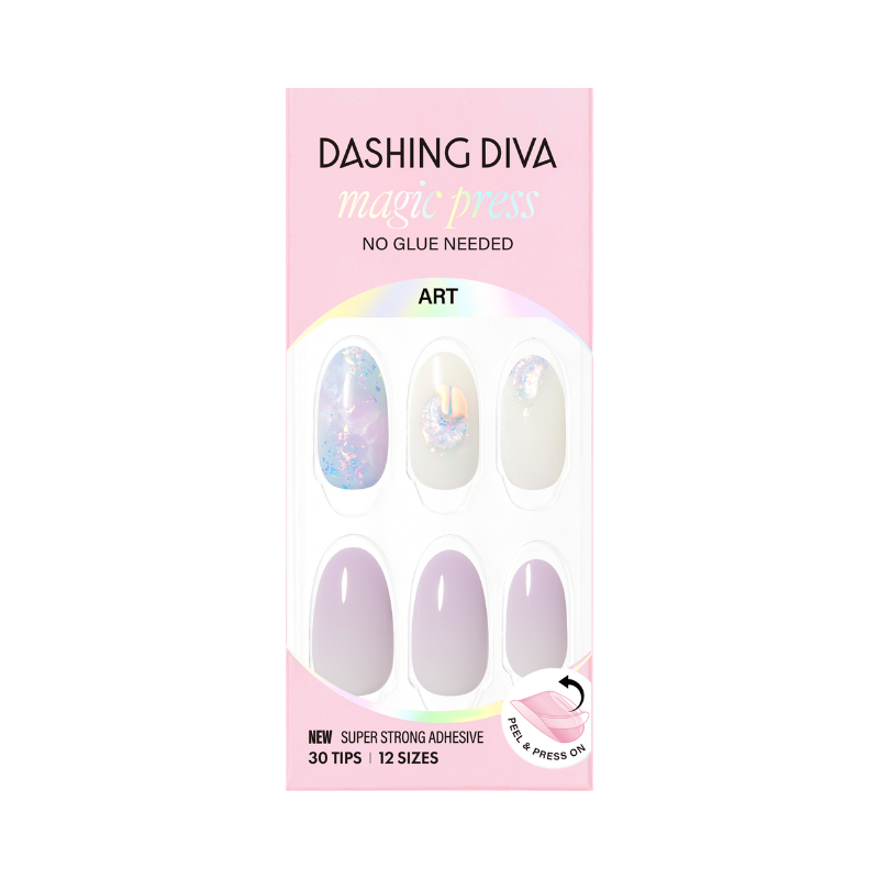 DASHING DIVA Magic Press Almond Mani Milky Lavender MJP4S051AL