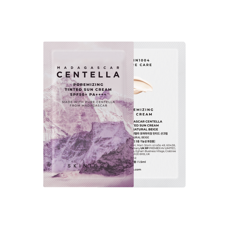 SKIN1004 Madagascar Centella Poremizing Tinted Sun Cream Sachet 1.5ml