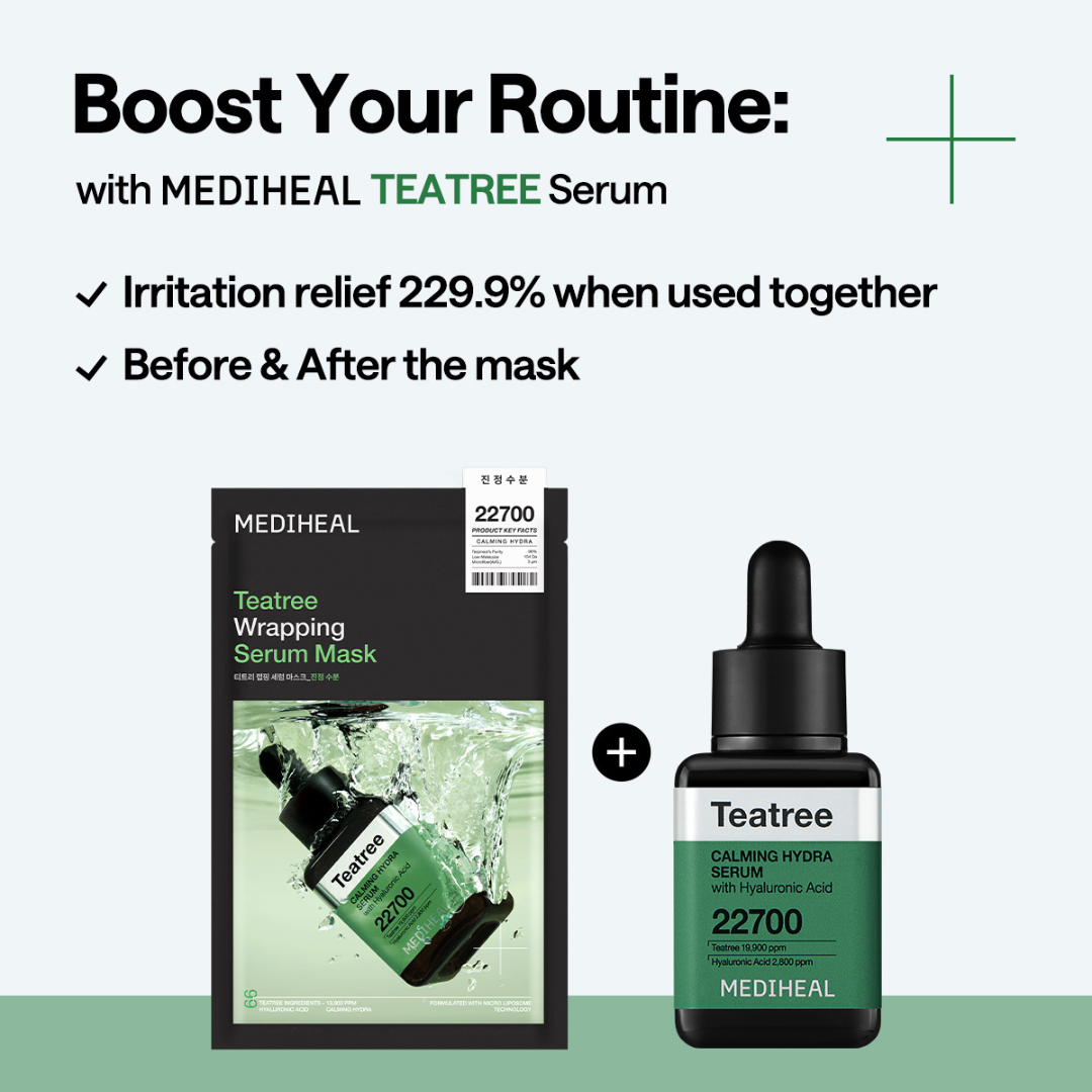 MEDIHEAL TEATREE WRAPPING SERUM MASK_CALMING HYDRA (4P)