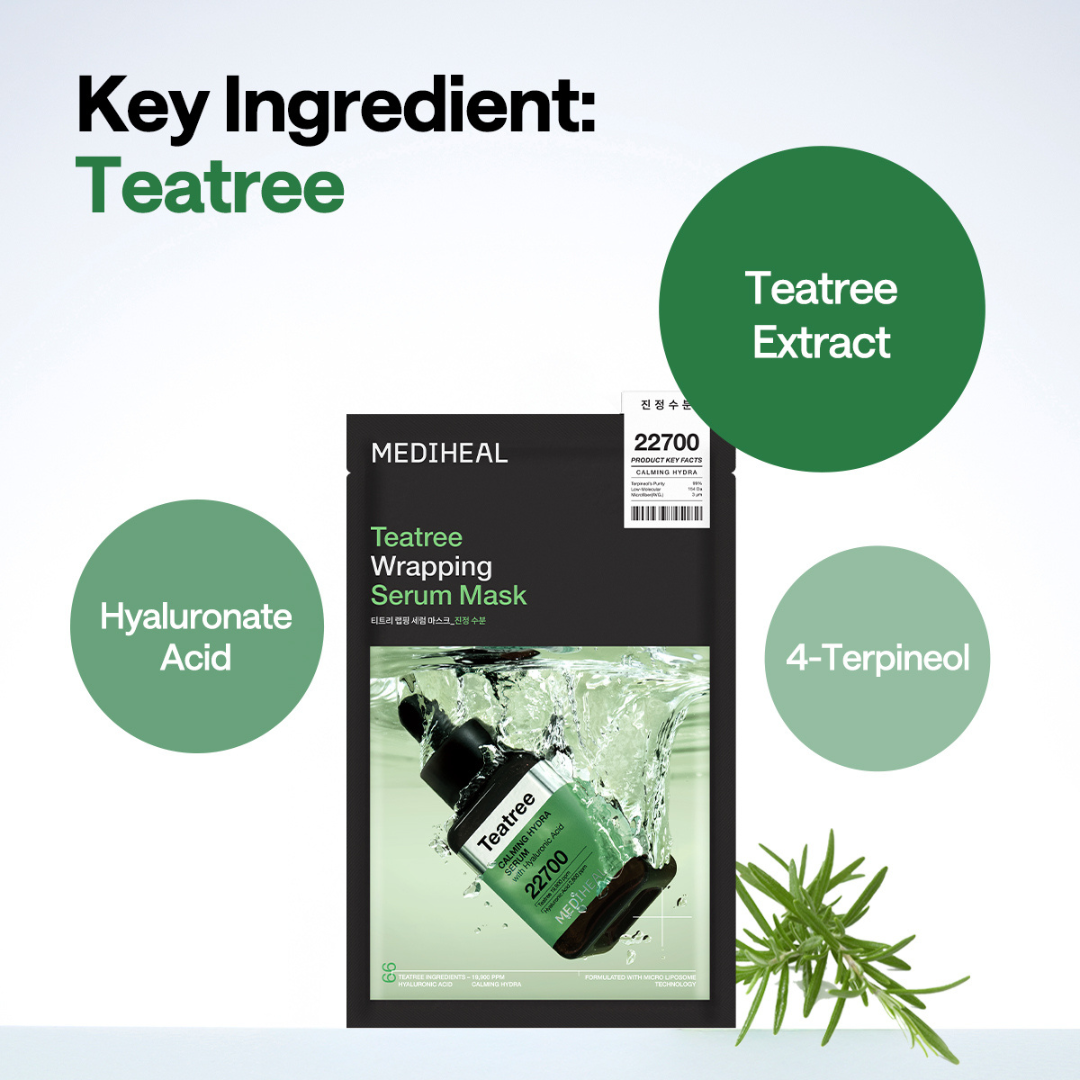MEDIHEAL TEATREE WRAPPING SERUM MASK_CALMING HYDRA (4P)