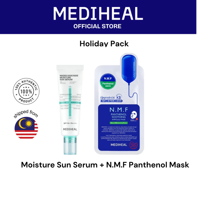 6.6 [Holiday Pack] Mediheal Suncream with Any 1 N.M.F Ampoule Mask