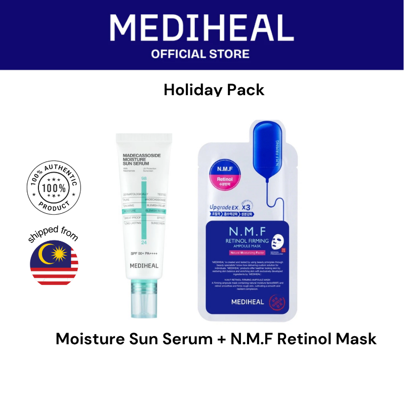 6.6 [Holiday Pack] Mediheal Suncream with Any 1 N.M.F Ampoule Mask