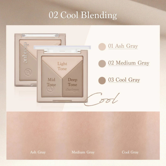 DASIQUE V Cut Blending Shading [ 2 Color To Choose ]___#02 Cool Blend [Packaging Issue]