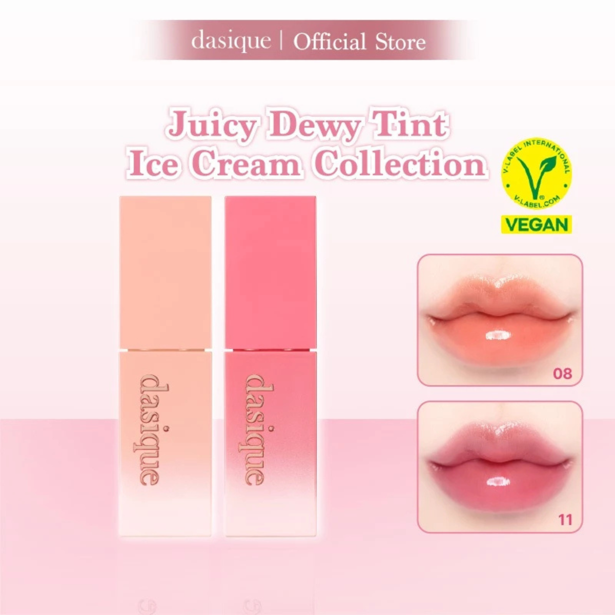 DASIQUE Juicy Dewy Tint [ Ice Cream Collection #08~#12 ]___#12 Sweet Marron [Packaging Issues]