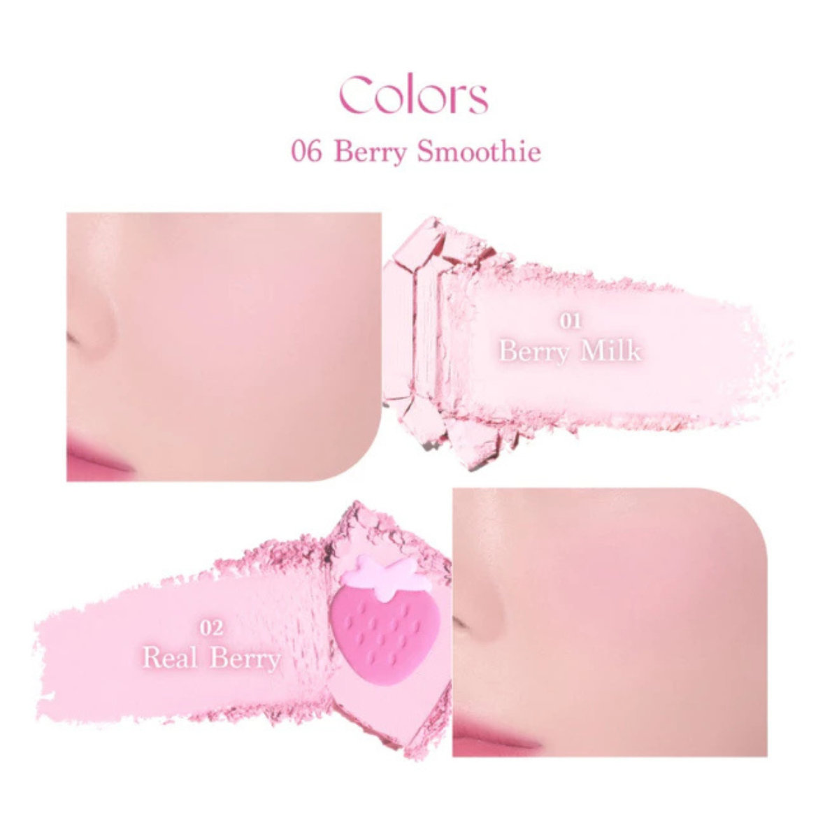 DASIQUE Blending Mood Cheek #06 Berry Smoothie  [Packaging Issues]