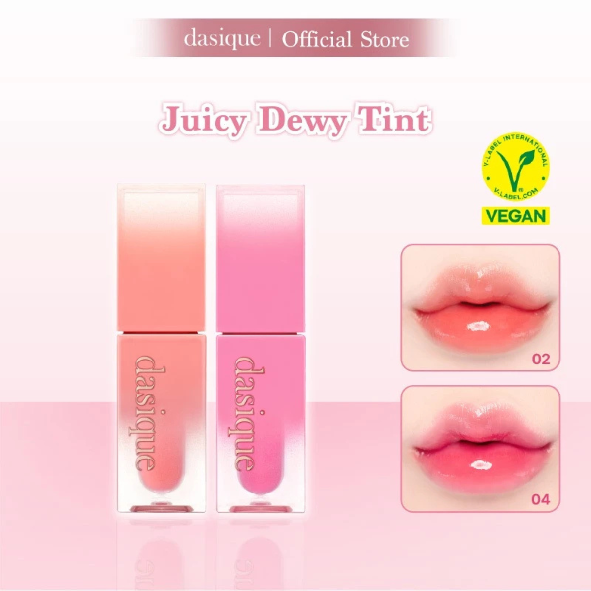 DASIQUE Juicy Dewy Tint [ #01~#07 ]___#03 Pink Guava [Packaging Issue]