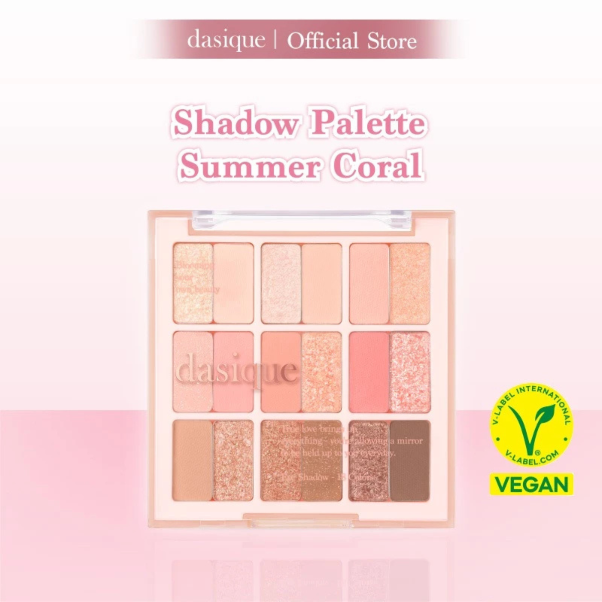 DASIQUE Shadow Palette #23 Summer Coral [Packaging Issues]