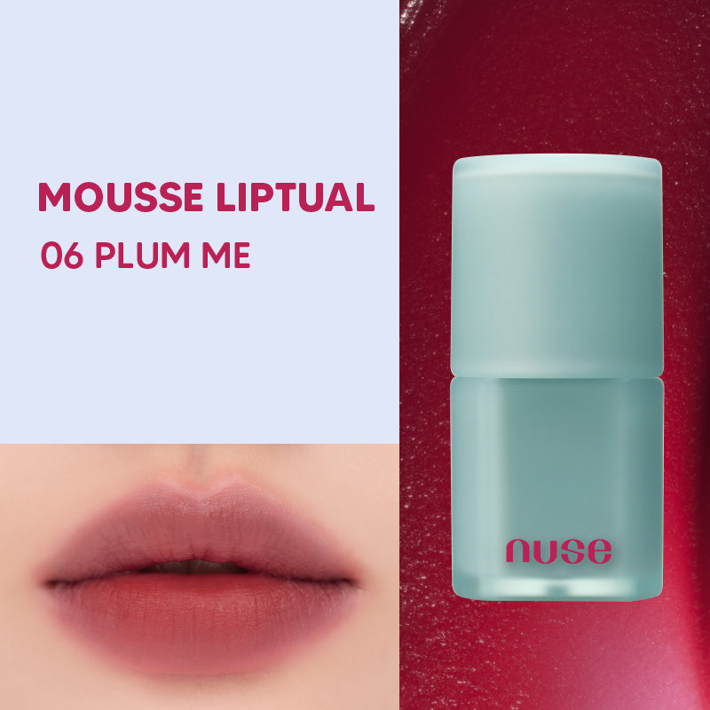 Nuse Mousse Liptual - 6 Color to Choose