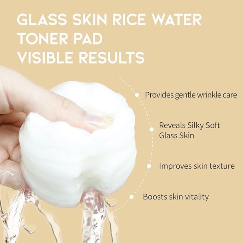 #OOTD Glass Skin Rice Water Toner Pad