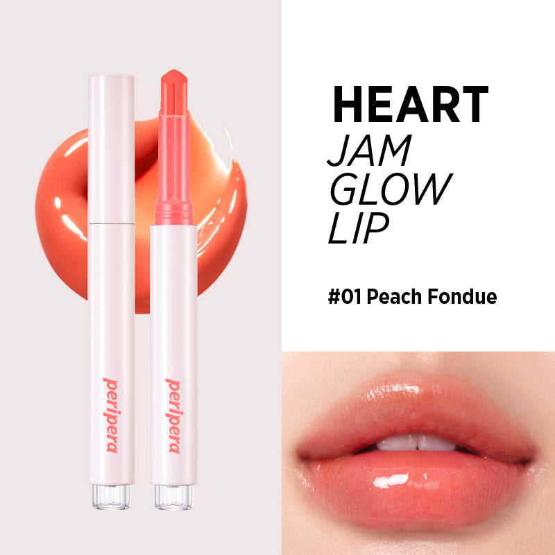 PERIPERA Heart Jam Glow Lip - 6 Colors to Choose