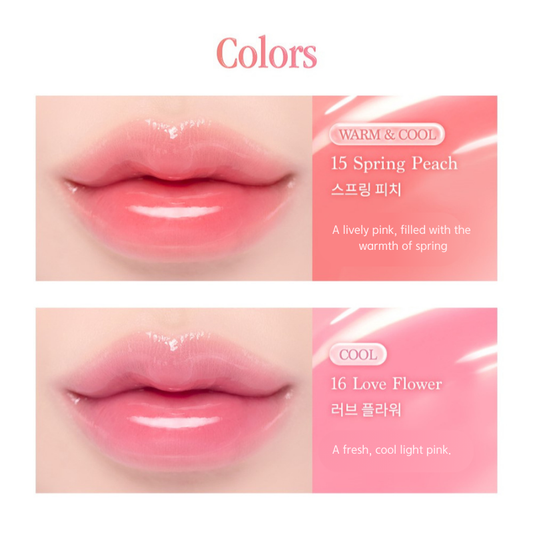 DASIQUE Pure Water Lip Gloss [Pink Blossom Collection] - 2 Colors to Choose