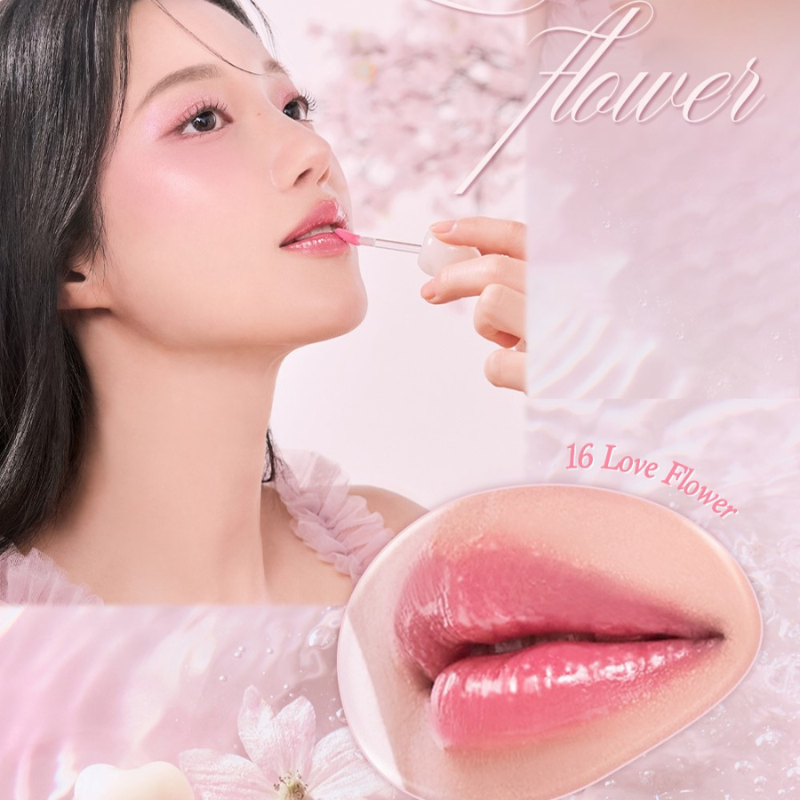 DASIQUE Pure Water Lip Gloss [Pink Blossom Collection] - 2 Colors to Choose