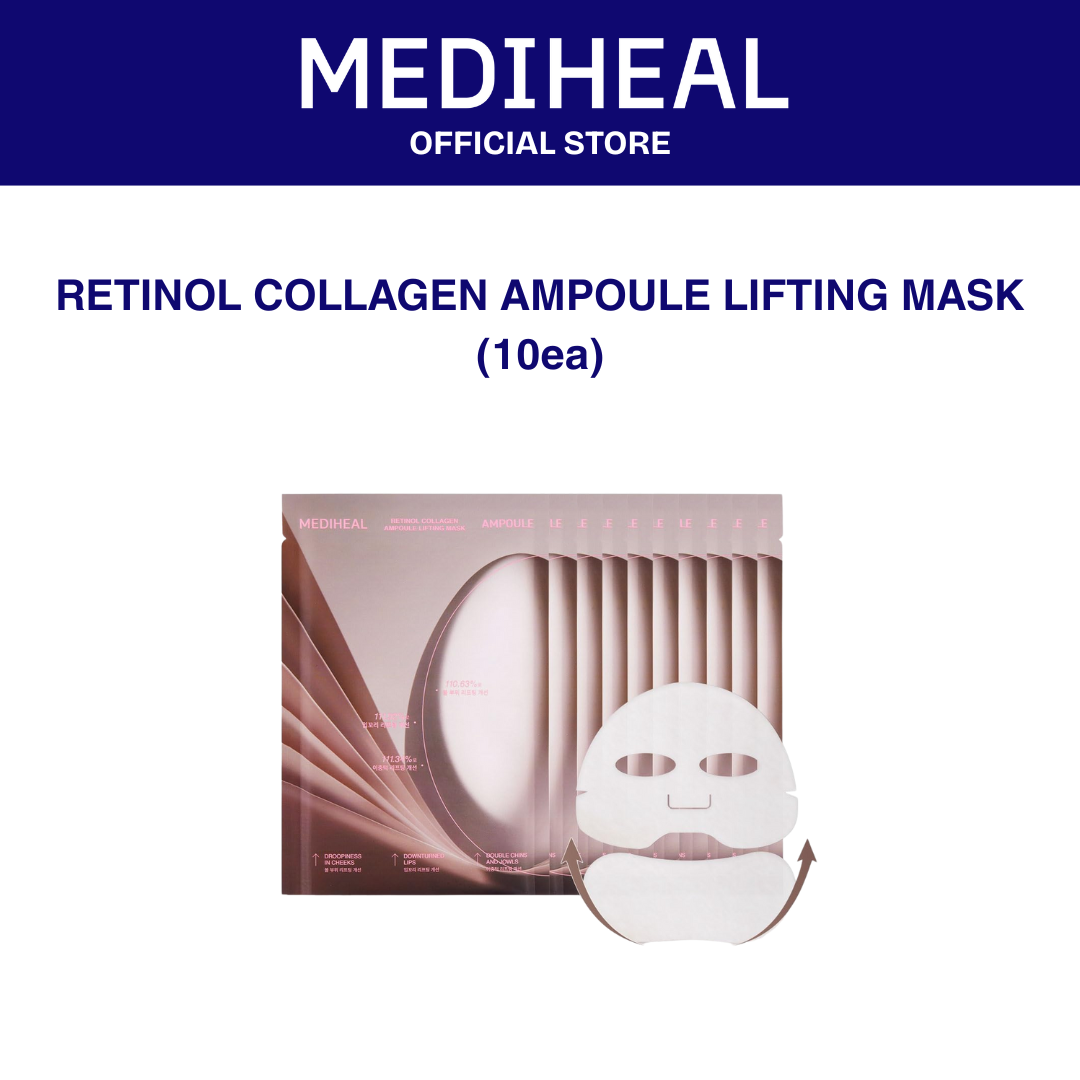 MEDIHEAL Retinol Collagen Ampoule Lifting Mask 10ea