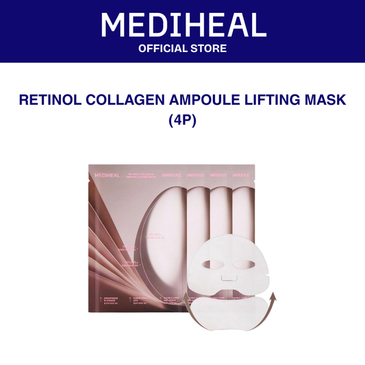 MEDIHEAL Retinol Collagen Ampoule Lifting Mask 4P